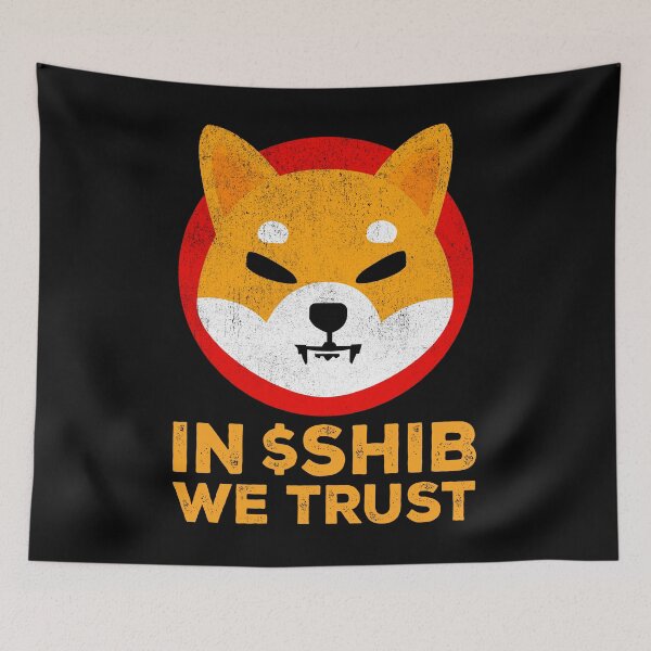Item preview, In Crypto We Trust Shiba Inu Coin SHIB Army Crypto Token To The Moon Cryptocurrency Blockchain Wallet designed and sold by RamonaBernhard.