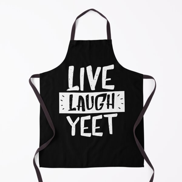 Item preview, live laugh yeet - inspirational black & white designed and sold by vooART.