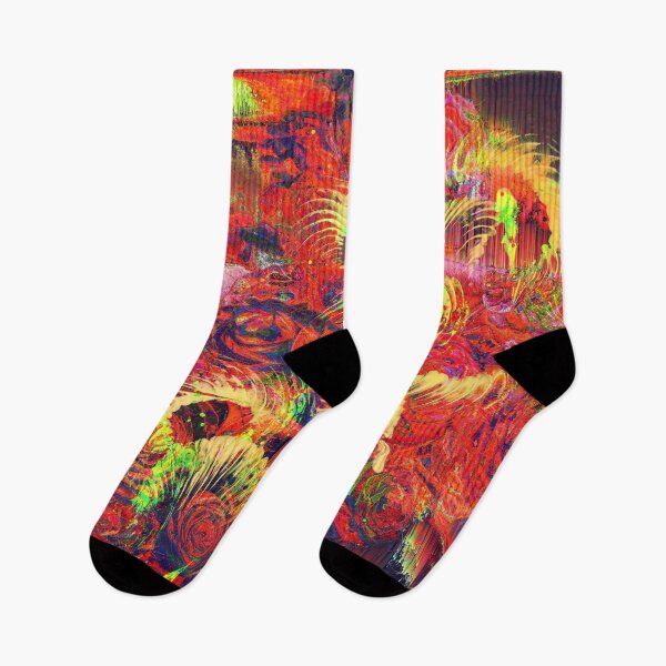 Item preview, Roses abstract psychedelic flowers art designed and sold by stuukstly.