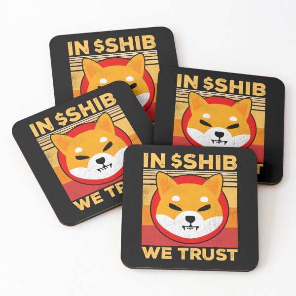 Item preview, In Crypto We Trust Shiba Inu Coin SHIB Army Crypto Token To The Moon Cryptocurrency Blockchain Wallet designed and sold by RamonaBernhard.