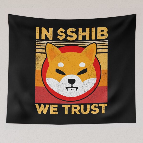 Item preview, In Crypto We Trust Shiba Inu Coin SHIB Army Crypto Token To The Moon Cryptocurrency Blockchain Wallet designed and sold by RamonaBernhard.