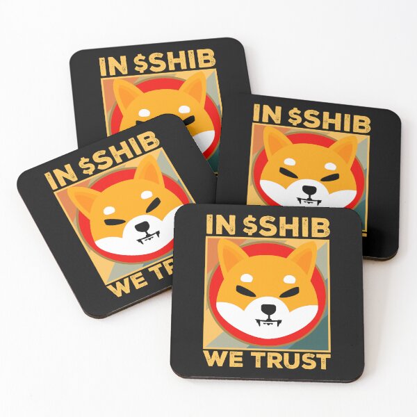 Item preview, In Crypto We Trust Shiba Inu Coin SHIB Army Crypto Token To The Moon Cryptocurrency Blockchain Wallet designed and sold by RamonaBernhard.