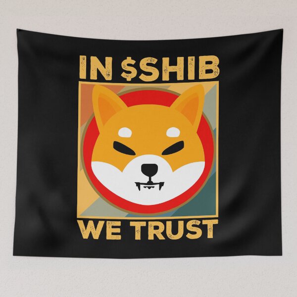 Item preview, In Crypto We Trust Shiba Inu Coin SHIB Army Crypto Token To The Moon Cryptocurrency Blockchain Wallet designed and sold by RamonaBernhard.