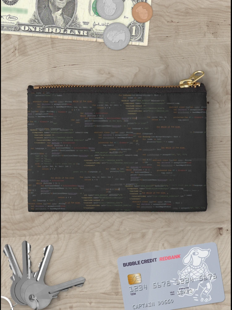 Thumbnail 3 of 4, Zipper Pouch, Code2 designed and sold by findingNull.