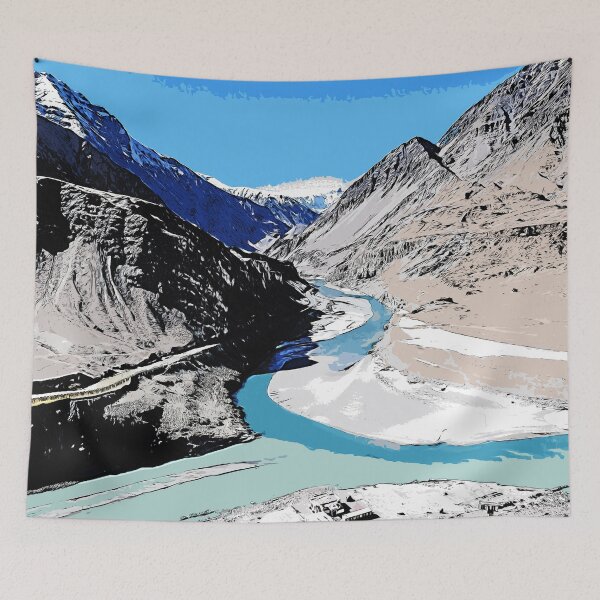Item preview, Zanskar River, India color art designed and sold by artdragongift 15.