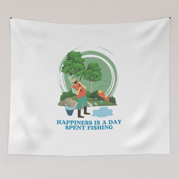Item preview, Happiness Is A Day Spent Fishing designed and sold by Ildar012.