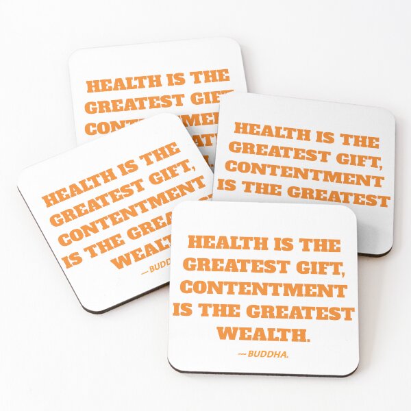 Item preview, Health is the greatest gift quote by buddha. designed and sold by Aumcreations.