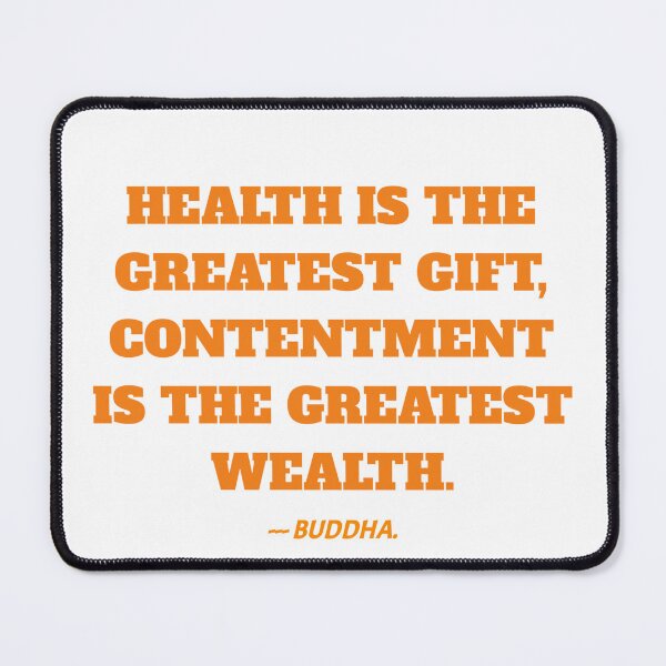 Item preview, Health is the greatest gift quote by buddha. designed and sold by Aumcreations.