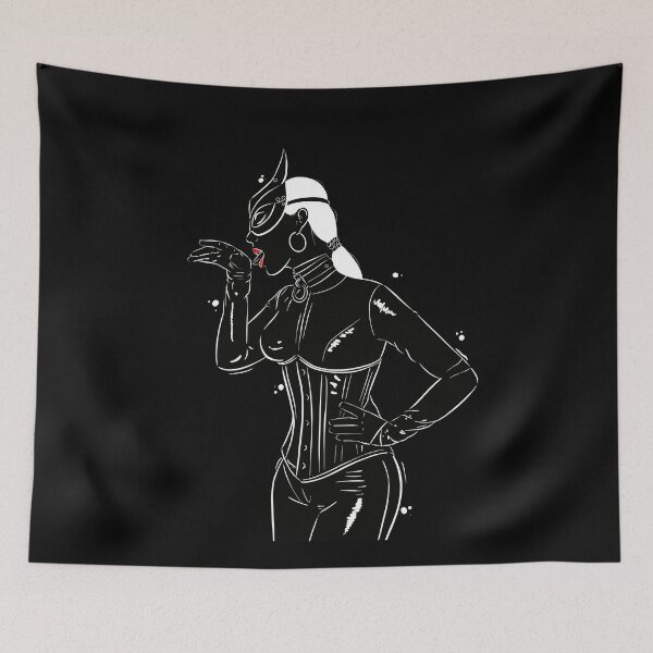 Item preview, woman latex meow designed and sold by Culturesensible.