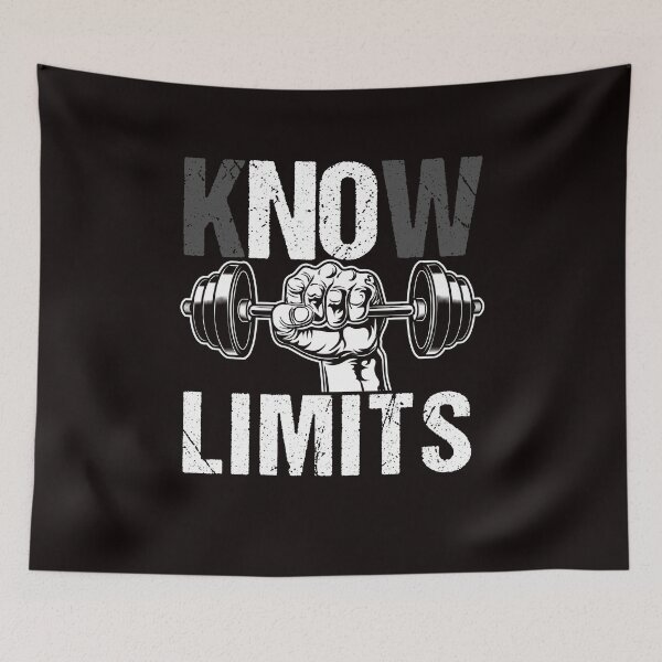 Item preview, Know Limits Barbell Bodybuilding Weightlifting Workout Gym designed and sold by TomGiantDesigns.
