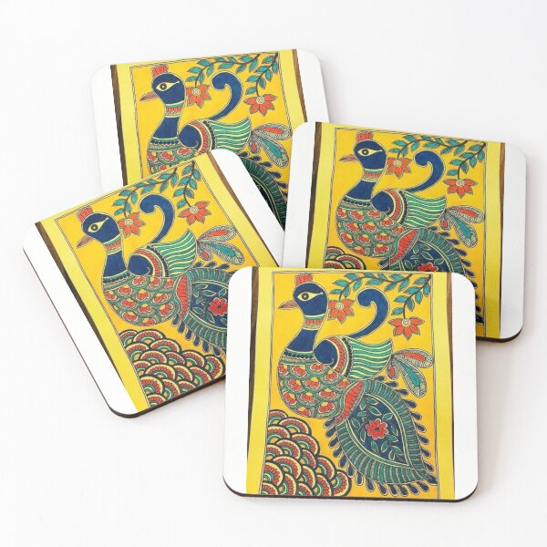 Item preview, Peacock Indian madhubani designed and sold by Saiamrita123.