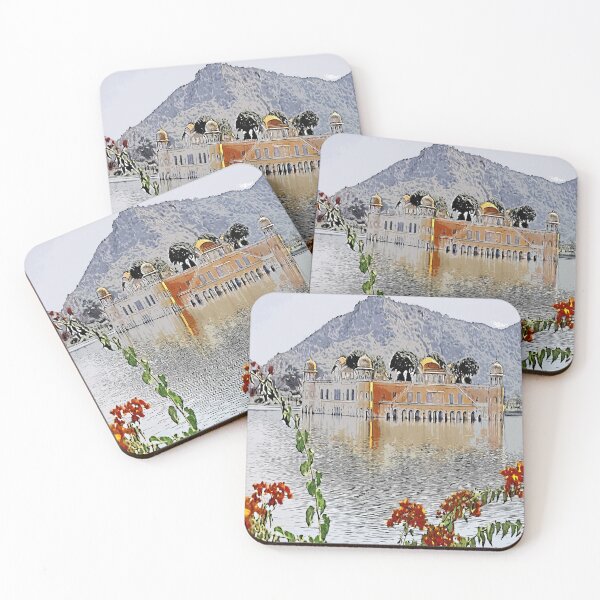 Item preview, Jal Mahal Water Palace, India color art designed and sold by artdragongift 15.