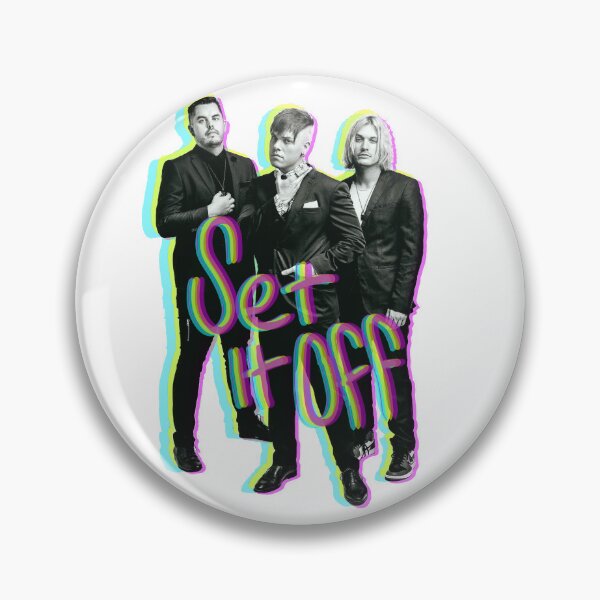 Item preview, Set it off band group photo GLITCH effect with text designed and sold by C.l S.