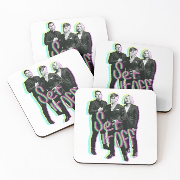 Item preview, Set it off band group photo GLITCH effect with text designed and sold by C.l S.