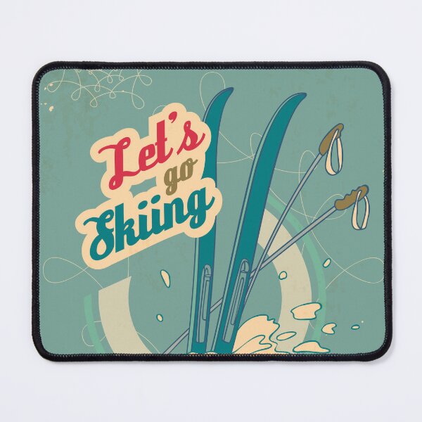 Item preview, Let's Go Skiing Retro Poster. Vintage Style Design designed and sold by PaulLesser.