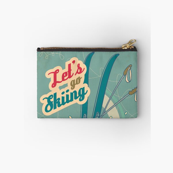 Item preview, Let's Go Skiing Retro Poster. Vintage Style Design designed and sold by PaulLesser.