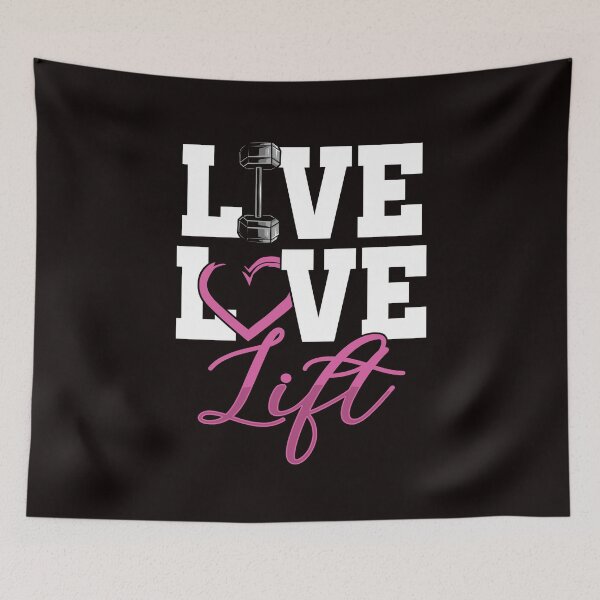 Item preview, Live Weightlifting Love Bodybuilding Barbell Workout designed and sold by TomGiantDesigns.