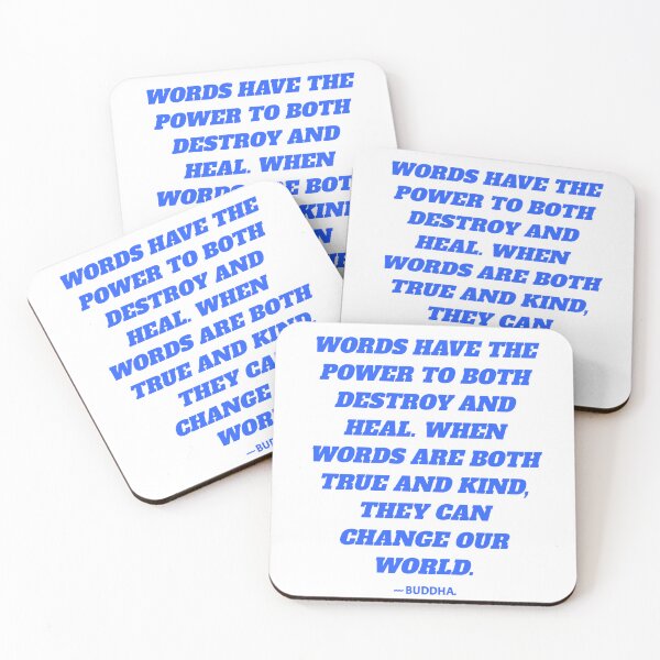 Item preview, Words have the power quote from buddha. designed and sold by Aumcreations.