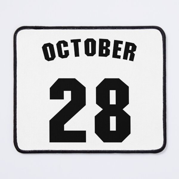 Item preview, Date of birth 28 October birthday gift sport design designed and sold by Panya-Design.