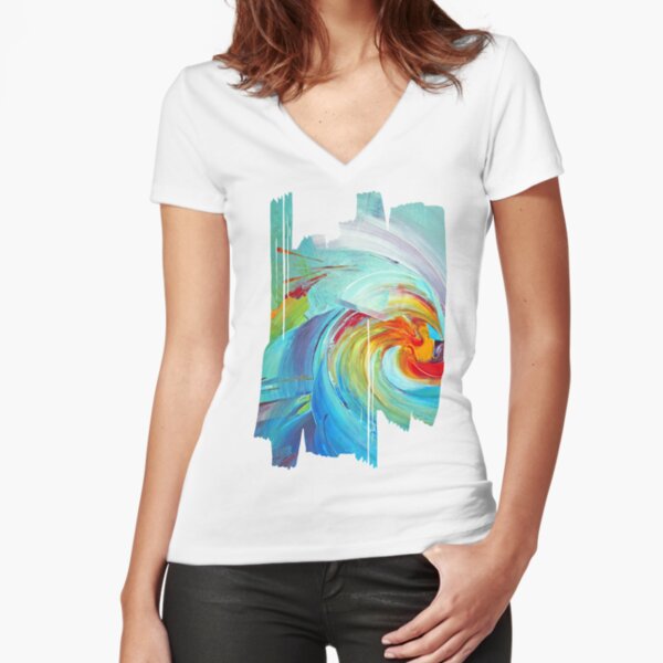 La neuvieme vague T-shirt moulant col V