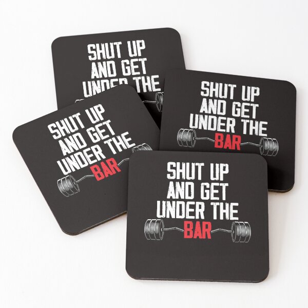 Item preview, Get Under The Bar Barbell Bodybuilding Weightlifting Gym designed and sold by TomGiantDesigns.