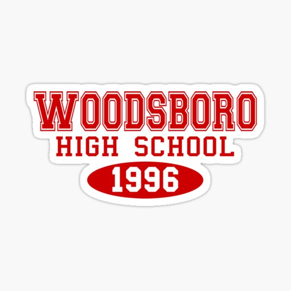 " Woodsboro High School 1996" Sticker for Sale by DouglAara Redbubble