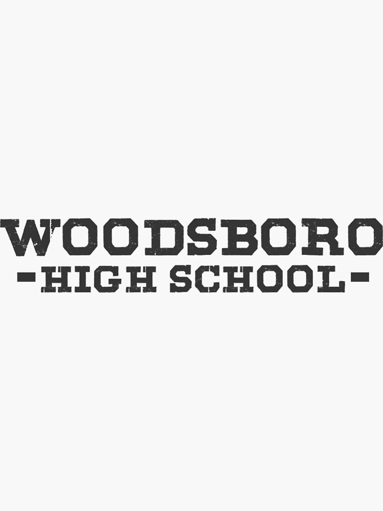 "Woodsboro High School" Sticker for Sale by DouglAara Redbubble