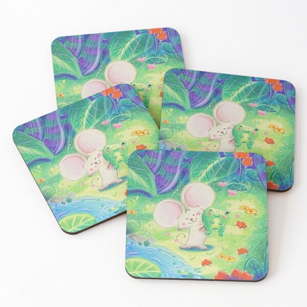 Item preview, a mouse and frog hug designed and sold by SerenaVisualArt.