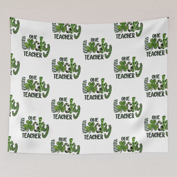 Item preview, Women's Shamrock One Lucky Teacher Saint Patrick's Day designed and sold by MobertsonArt.