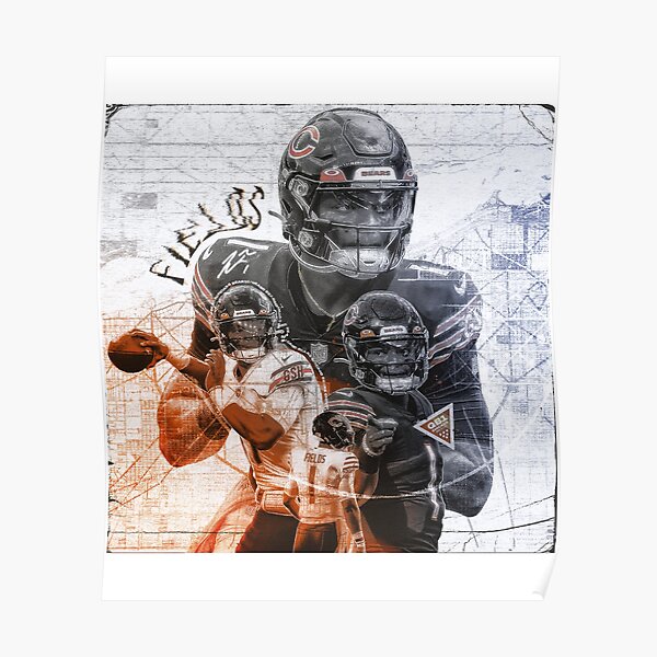 Justin Fields NFL Chicago Bears T-shirt for Sale by missbreeze, Redbubble