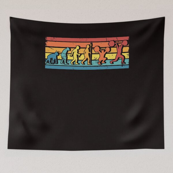 Item preview, Retro Weightlifting Evolution Bodybuilder Workout Gym Sports designed and sold by TomGiantDesigns.