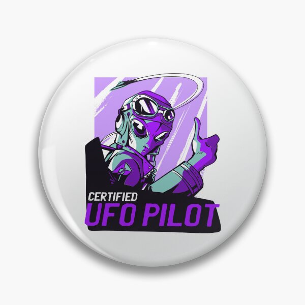Item preview, Certified UFO Pilot T-Shirt I Aliens UFO designed and sold by Amazing Designs.