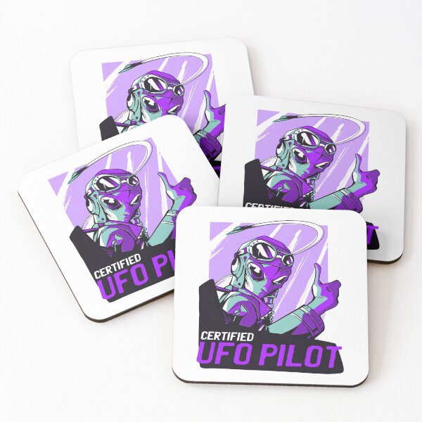 Item preview, Certified UFO Pilot T-Shirt I Aliens UFO designed and sold by Amazing Designs.