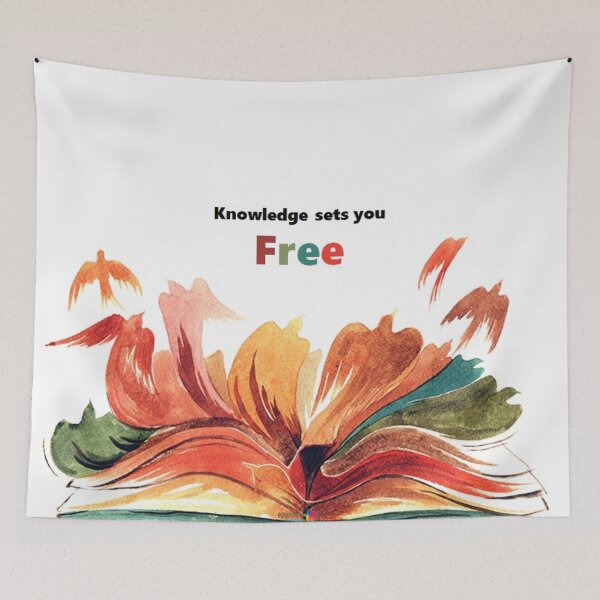 Item preview, Knowledge sets you free  designed and sold by ritusdesigns.