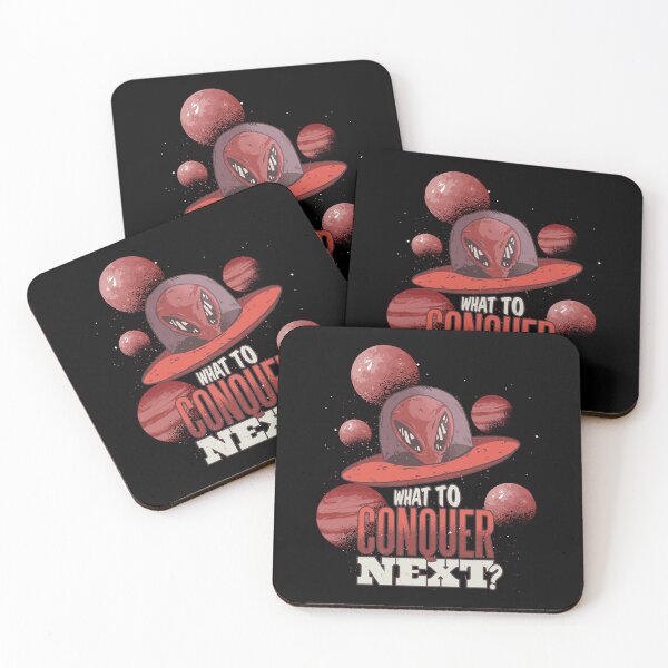 Item preview, Funny UFO Alien What To Conquer Next Design! Perfect gift idea for every fan of UFOs, Aliens, space or Alien, For every astronaut, space researcher, conspiracy theorist, UFO hunter, alien hunters. designed and sold by Amazing Designs.