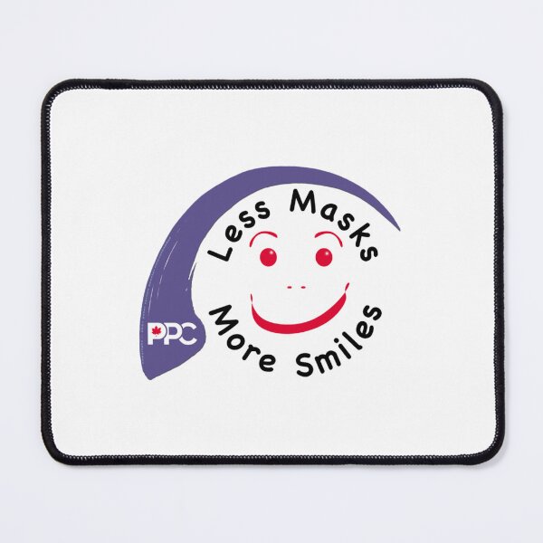 Item preview, Less Masks more Smiles - Freedom - Support the People_amp_s Party of Canada designed and sold by Delphineclarks.