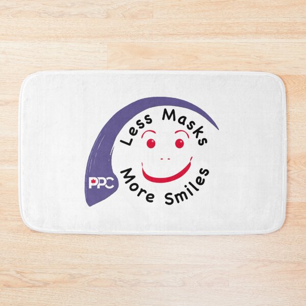 Item preview, Less Masks more Smiles - Freedom - Support the People_amp_s Party of Canada designed and sold by Delphineclarks.