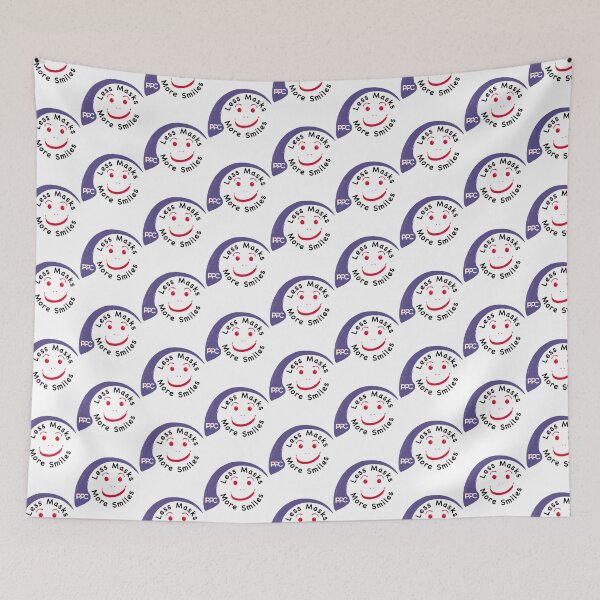 Item preview, Less Masks more Smiles - Freedom - Support the People_amp_s Party of Canada designed and sold by Delphineclarks.