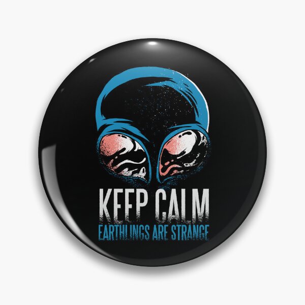 Item preview, Keep Calm Alien T-Shirt I UFO Alien Head designed and sold by Amazing Designs.