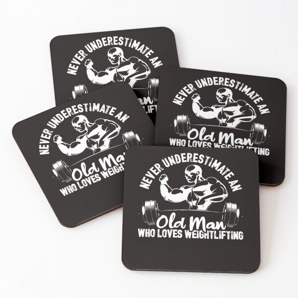 Item preview, Old Man Who Loves Weightlifting Bodybuilding Workout Gym designed and sold by TomGiantDesigns.