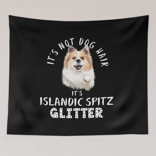 Item preview, It's not dog hair it's ISLANDIC SPITZ glitter funny dog quote Islandic Sheepdog designed and sold by theshirtinator.
