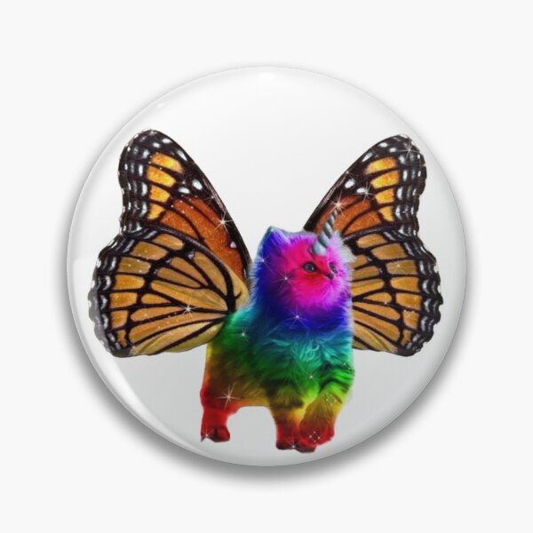 Item preview, Butterfly Rainbow Unicorn Kitten designed and sold by Abbie Burton.