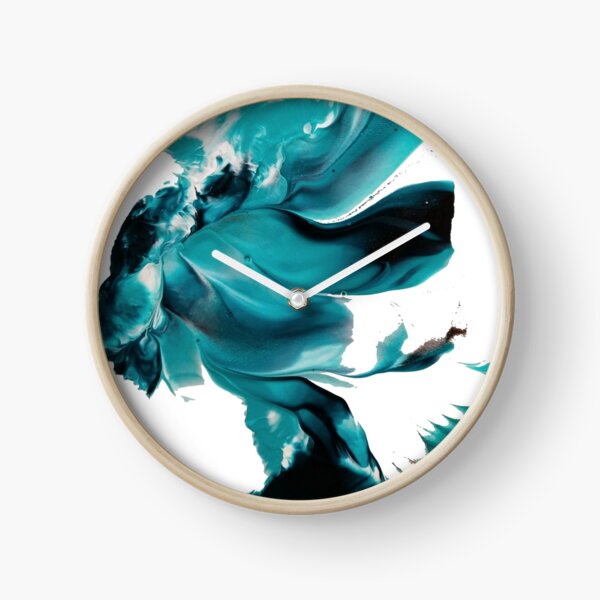Turquoise Daydream Clock
