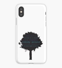 Falling in a Forest iPhone Case