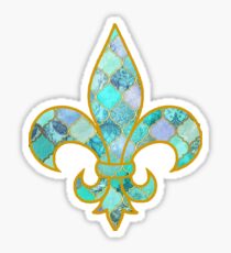 Fleur De Lis - Moroccan Print Sticker