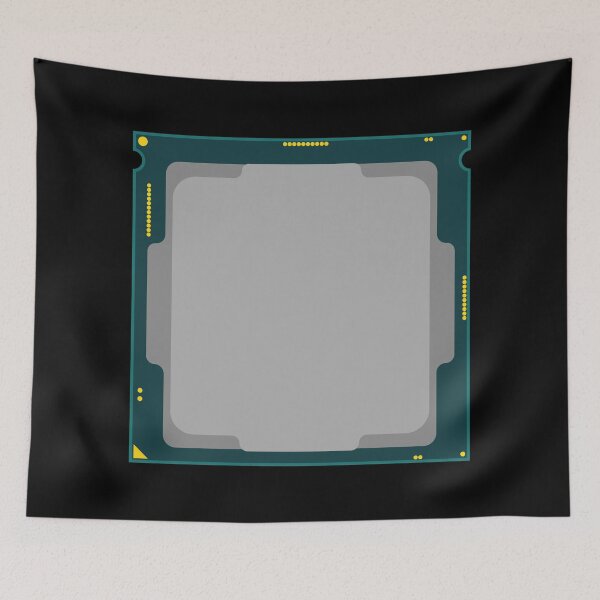 Item preview, cpu processor intel core chip hardware for computer pc motherboard technology element illustration graphic computer nerd computer freak, hacker designed and sold by Marcin Adrian.