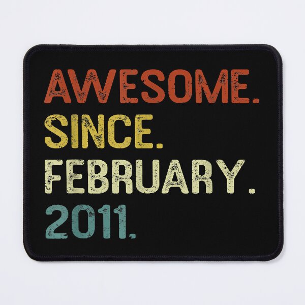 Item preview, Awesome Since February 2011 12th Birthday 12 Years Old designed and sold by RachaelEliezer.