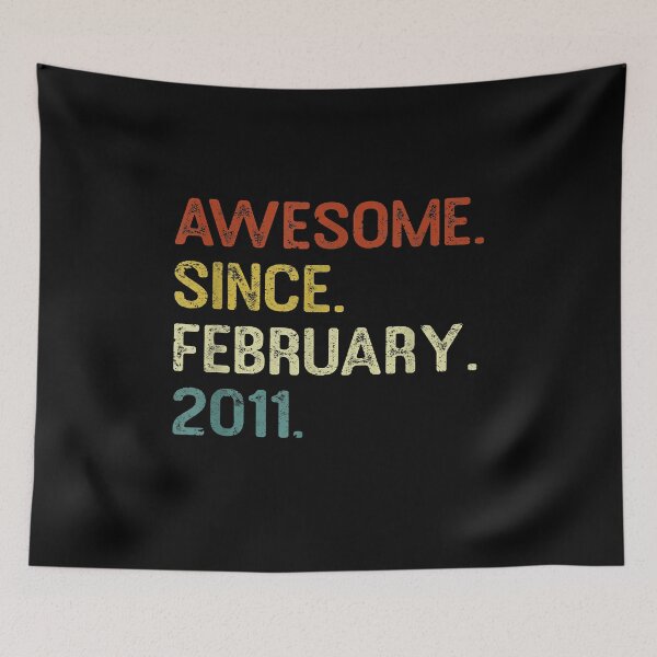 Item preview, Awesome Since February 2011 12th Birthday 12 Years Old designed and sold by RachaelEliezer.