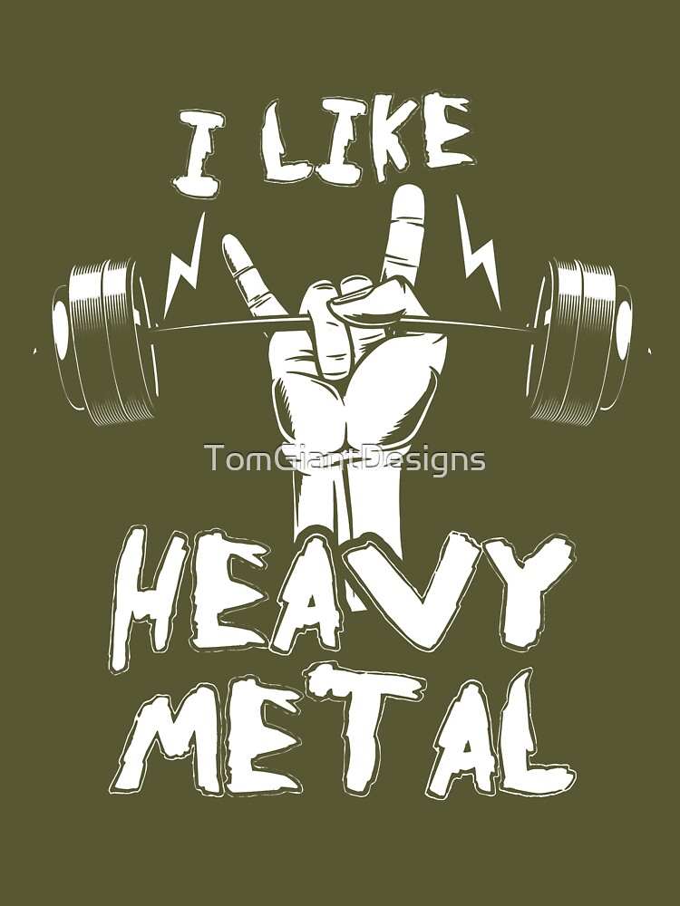 Heavy Metal WEIGHT LIFTING Mens ORGANIC Cotton T-Shirt Workout Muscle  Training