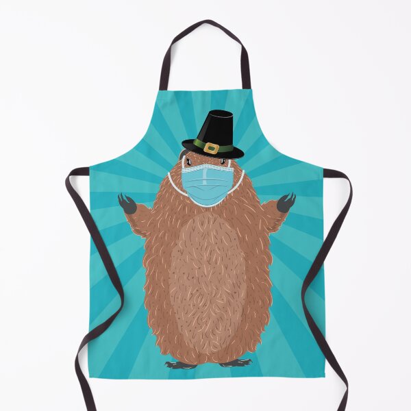 Item preview, Masked happy groundhog designed and sold by AnnArtshock.